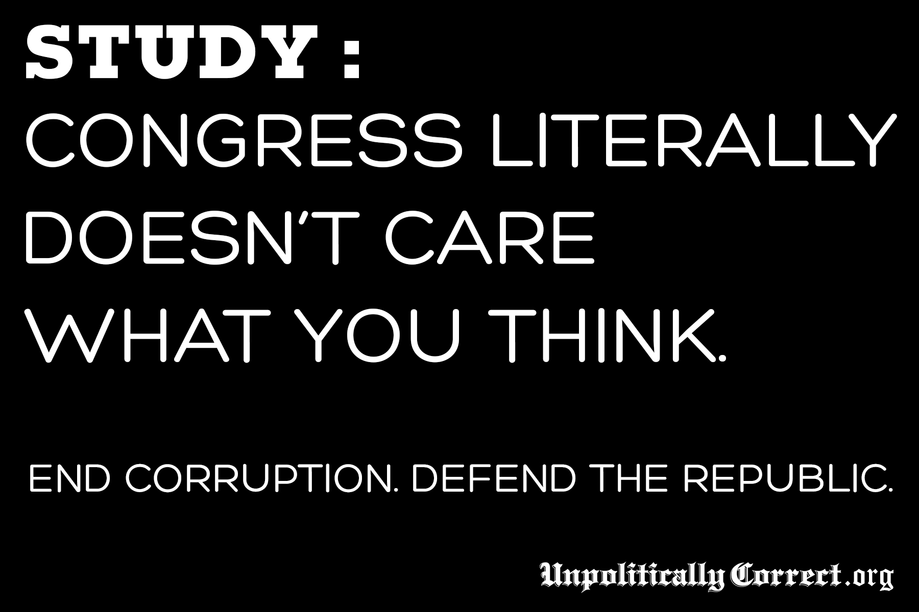 Does Congress Even Care What We Have To Say?