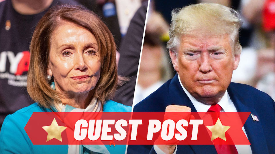 Trump Sets Fire to Pelosi’s Hair